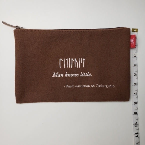 Viking Runic Inscription Wool Travel Case - Picture 8 of 10